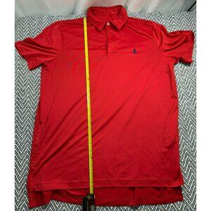Polo Ralph Lauren Red Short Sleeve Polo Shirt With Embroidered Logo Mens Size M